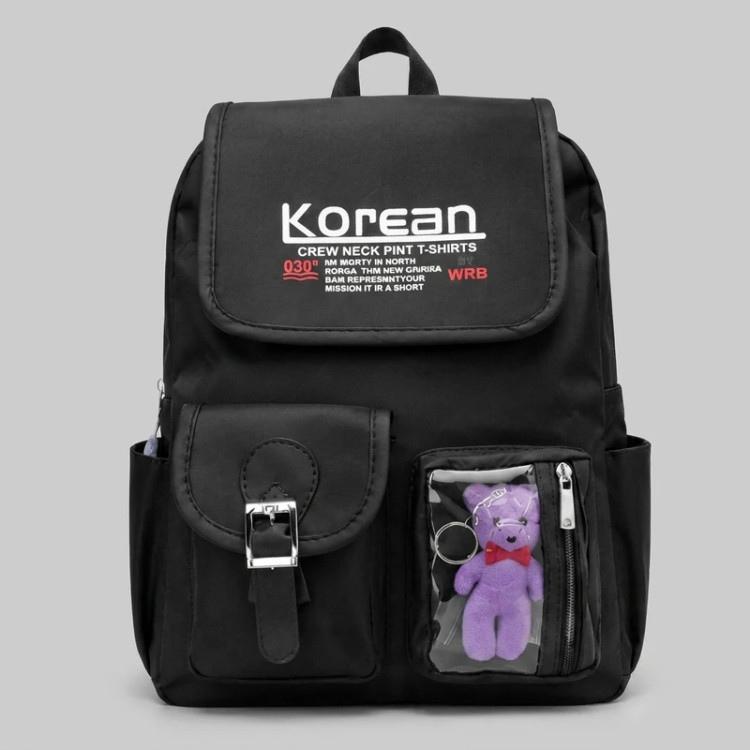 کوله پشتی دخترانه Korean عروسک دار