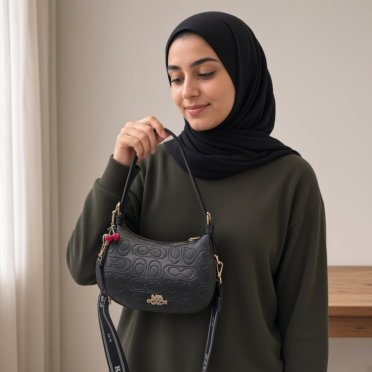 کیف دستی و دوشی گیلاسی زنانه